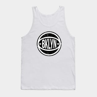 Brooklyn Retro Ball - White Tank Top